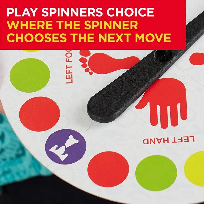 Family Indoor Outdoor Twister Party Game - Body Twisting Interactive Group Sports Toy