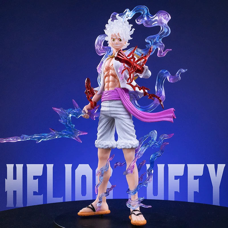 21cm One Piece Action Figure Luffy GEAR 5 Nika Sun God Collectible Toy