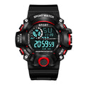 Digital Sports Waterproof Men's Wristwatch with Large Dial and Multifunctional Features