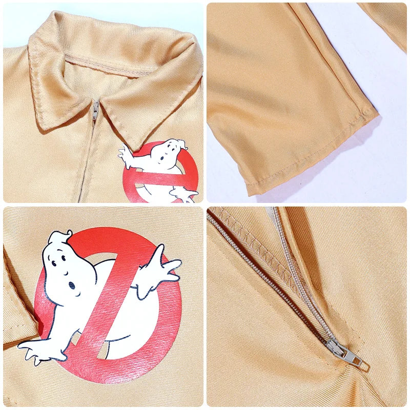 Kids Ghostbusters Cosplay Costume with Backpack - Christmas Party Gift