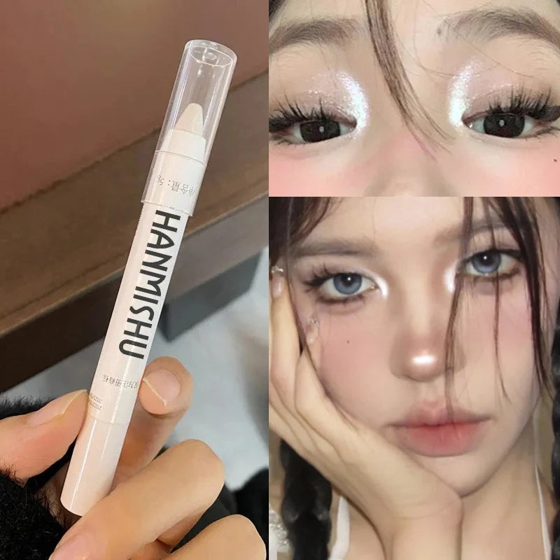 Pearlescent Highlight Stick for Eyes and Face - Dazzling Makeup Highlighter
