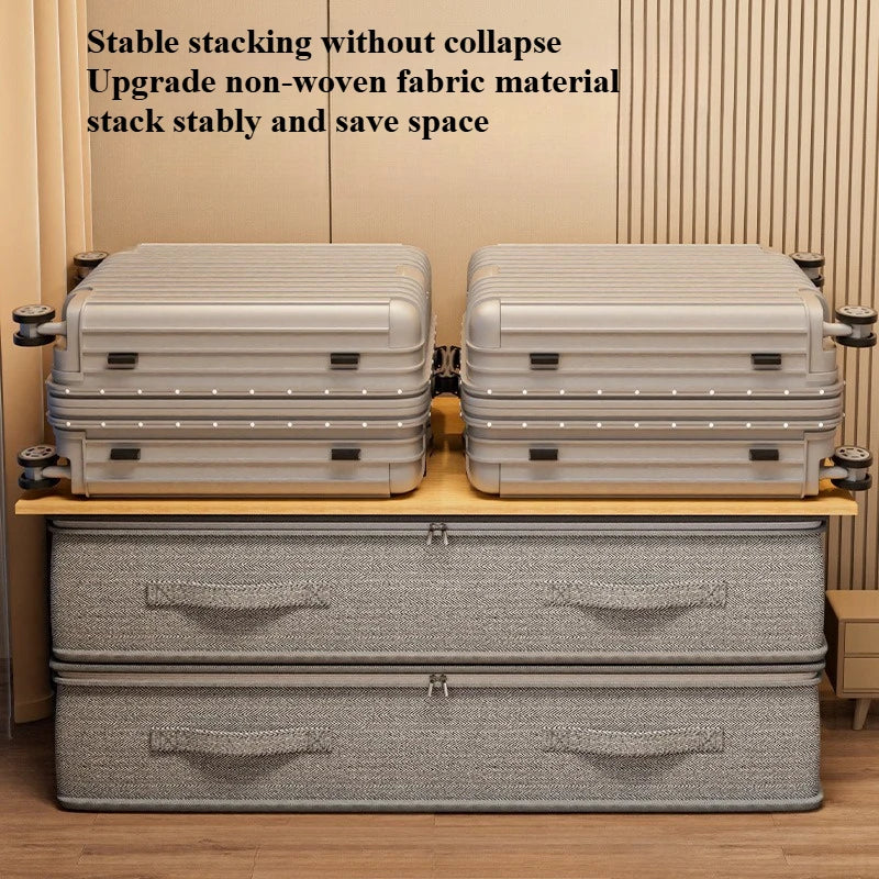 Large Under-Bed Storage Boxes - Stackable Clothes Organizer Bins for Bedroom