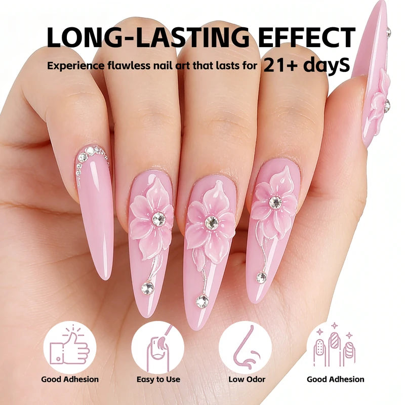 100g Nude Pink Non-Stick Nail Gel for Sculpting & Art - UV LED Soak Off