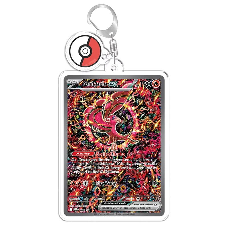 Anime Acrylic Keychain Backpack Pendant Set - Gardevoir Meowth Charizard Meloetta