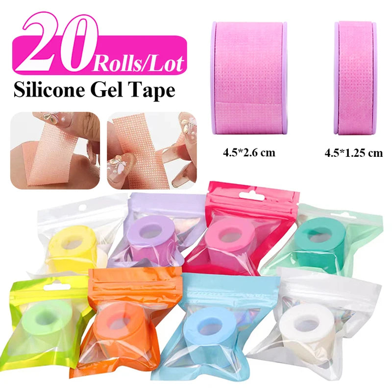Breathable Silicone Gel Tape for Sensitive Skin - Multi-Use Eye Pads & Makeup Patches