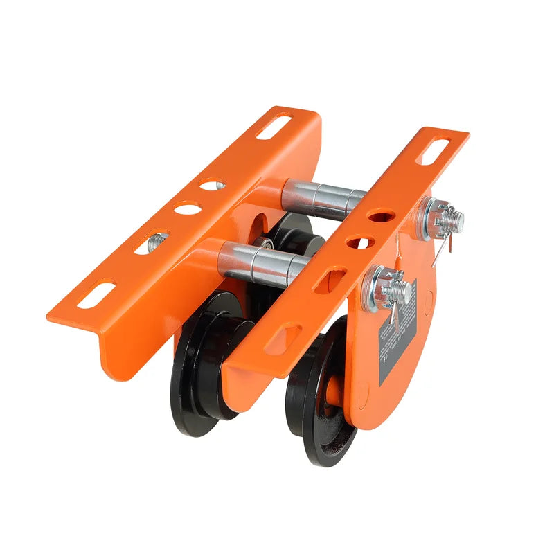 Manual Beam Trolley 2200 lbs Capacity for I-Beams and H-Beams