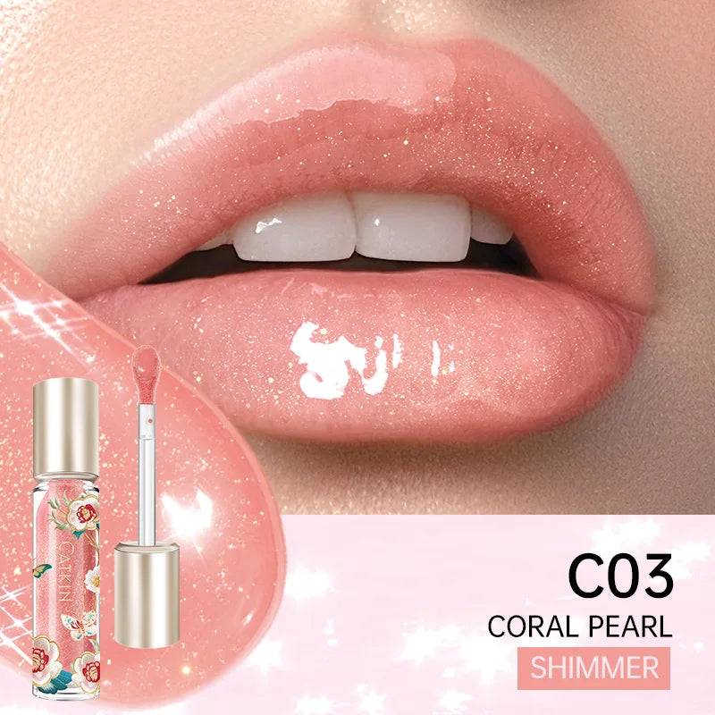 Moisturizing Lip Gloss with Precise Applicator - Water-Resistant, Long-Lasting