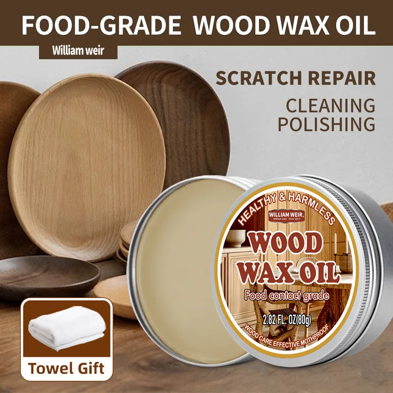 Wood Wax Oil Food Grade Beeswax Furniture Polish & Maintenance