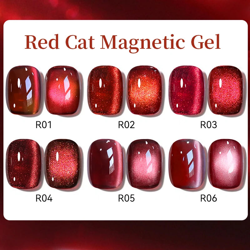Magnetic Gel Nail Polish with Glitter Effect - Semi-Permanent UV LED Varnish