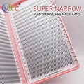 XXL Hybrid Premade Lash Fans for Eyelash Extensions Thin Root Pointed Stem