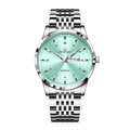 Luxury Waterproof Men’s Quartz Watch with Luminous Dial and Date Function