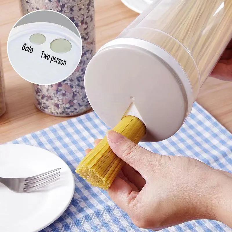 Food Storage Can for Pasta Noodles Sealed Plastic Container with Locking Lid