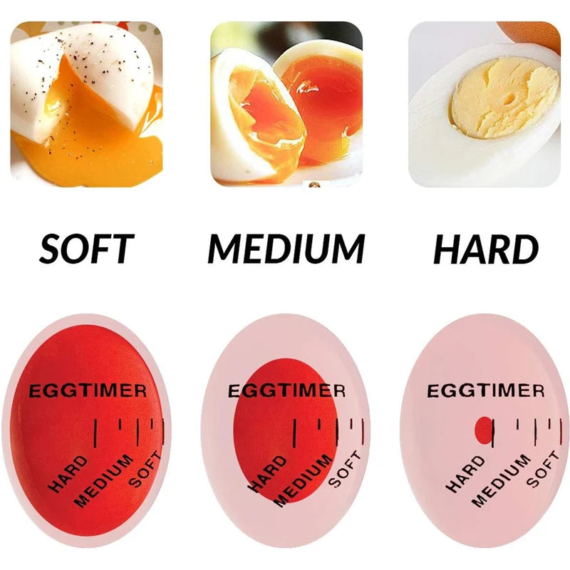 Color Changing Egg Timer for Perfect Boiled Eggs - Heat Sensitive Kitchen Tool