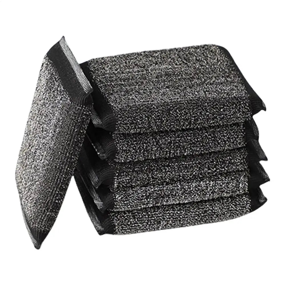 6-Pack Non-Scratch Dishwashing Sponge and Pot Brush Set - Household Cleaning Tools