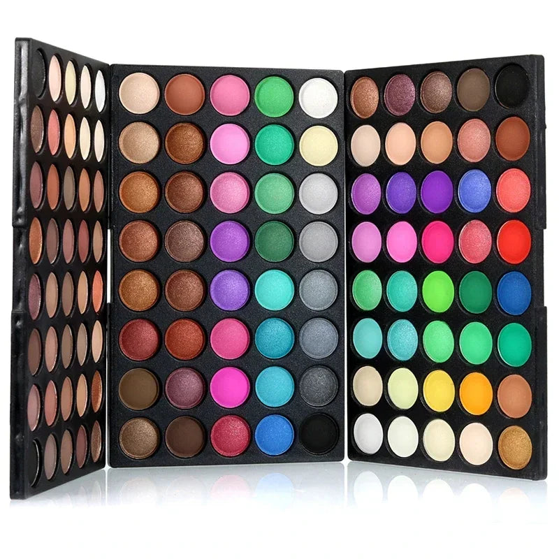 120-Color Glitter Eyeshadow Palette Matte & Shimmer Makeup Set for Women