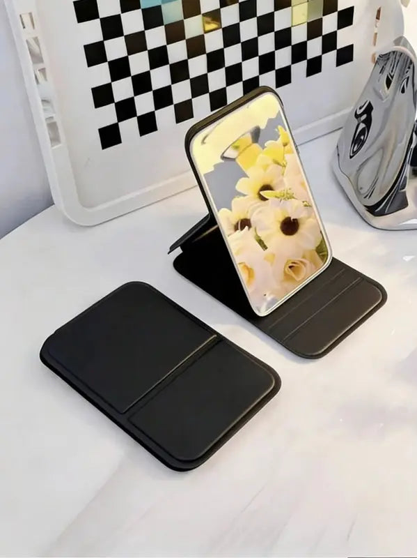 Portable Foldable Makeup Mirror - Travel-Friendly Desktop Tool for Students & Kids