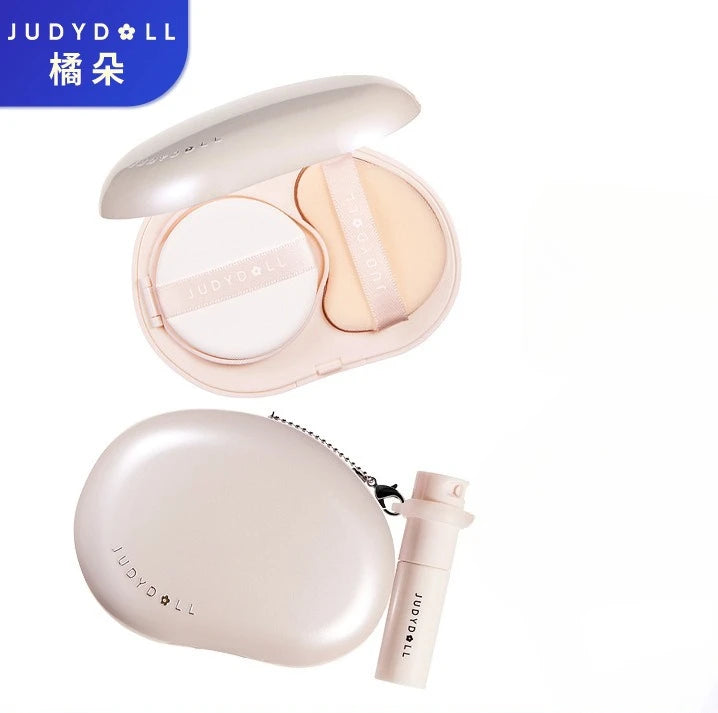 Multifunctional Facial Powder Compact with Lipstick and Eyebrow Cosmetics
