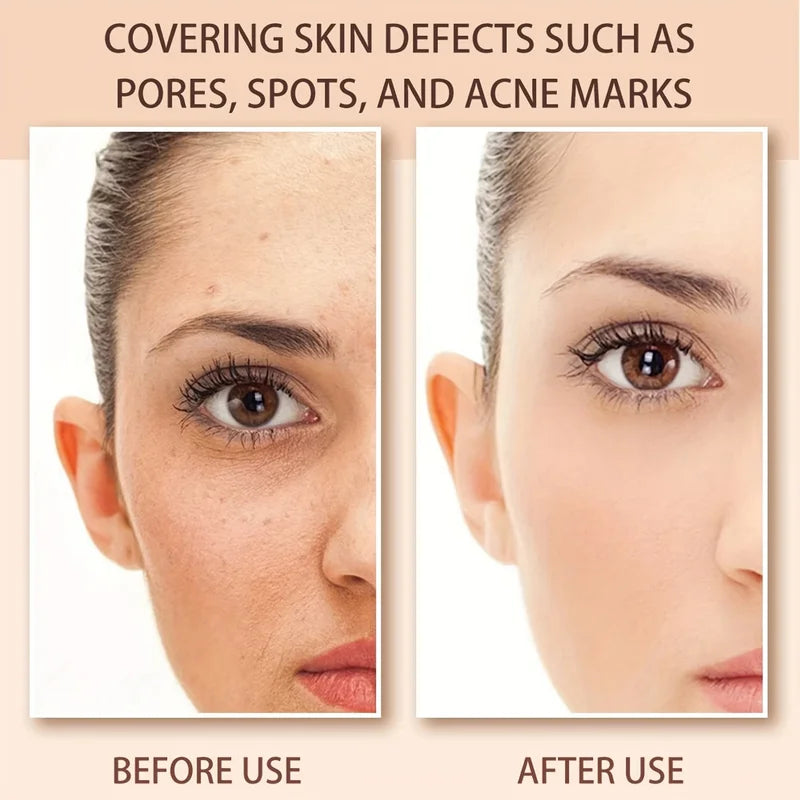 Cream Foundation Stick for Flawless Skin - Long-Lasting Waterproof Full Coverage Makeup