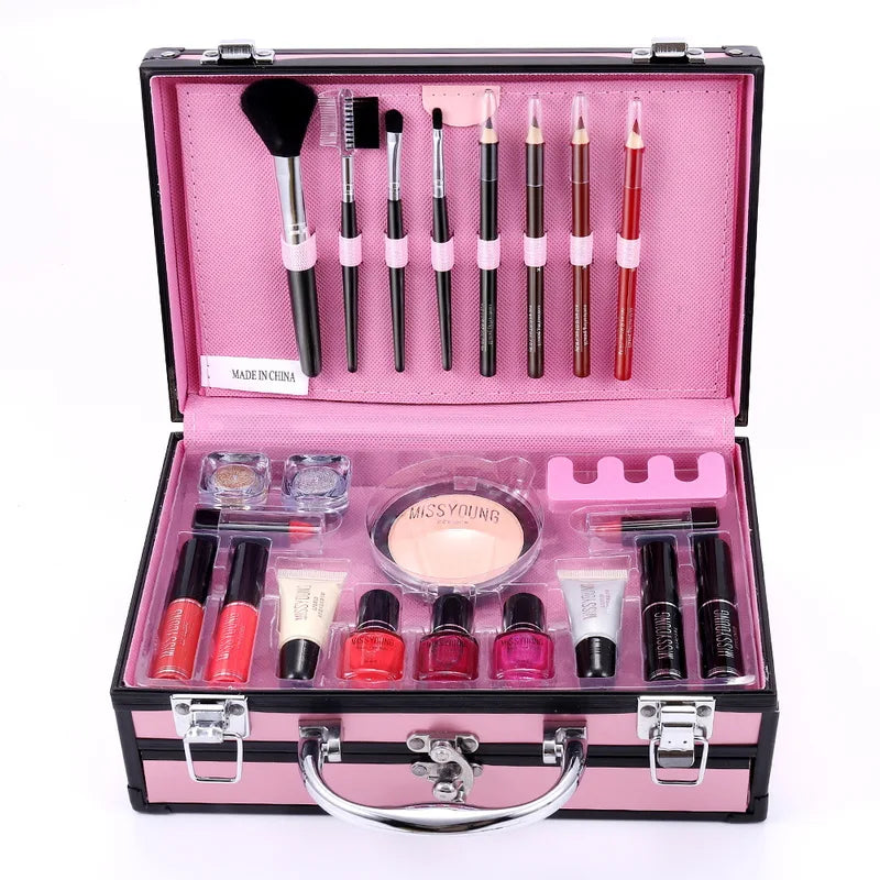 Multifunctional Makeup Kit - All-in-One Face Eyeshadow Lipstick Blush Cosmetics