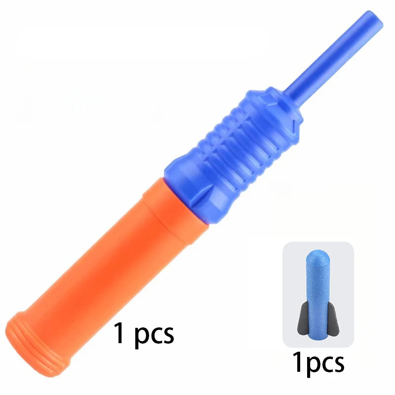 Kids Outdoor Foam Rocket Launcher Toy Set - Hand-Propelled Summer Garden Game