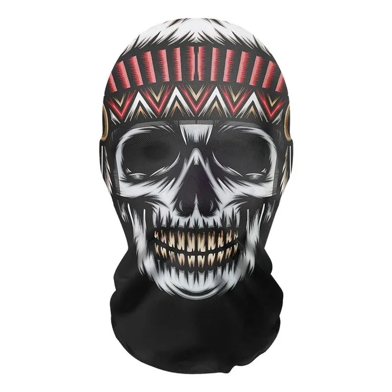 Full Face Mask for Role-Playing and Costume Parties - Elastic Mesh Halloween Dance Headwear