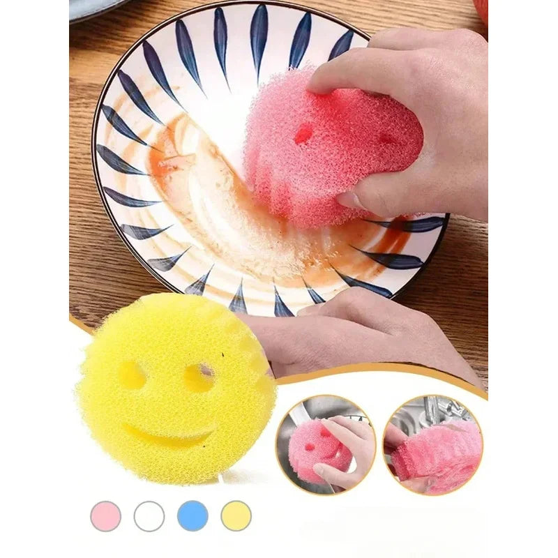 2/4PCS Kitchen Dishwashing Sponge Cloth Set - Strong Scouring Pad & Odor Resistant Miracle Wipe