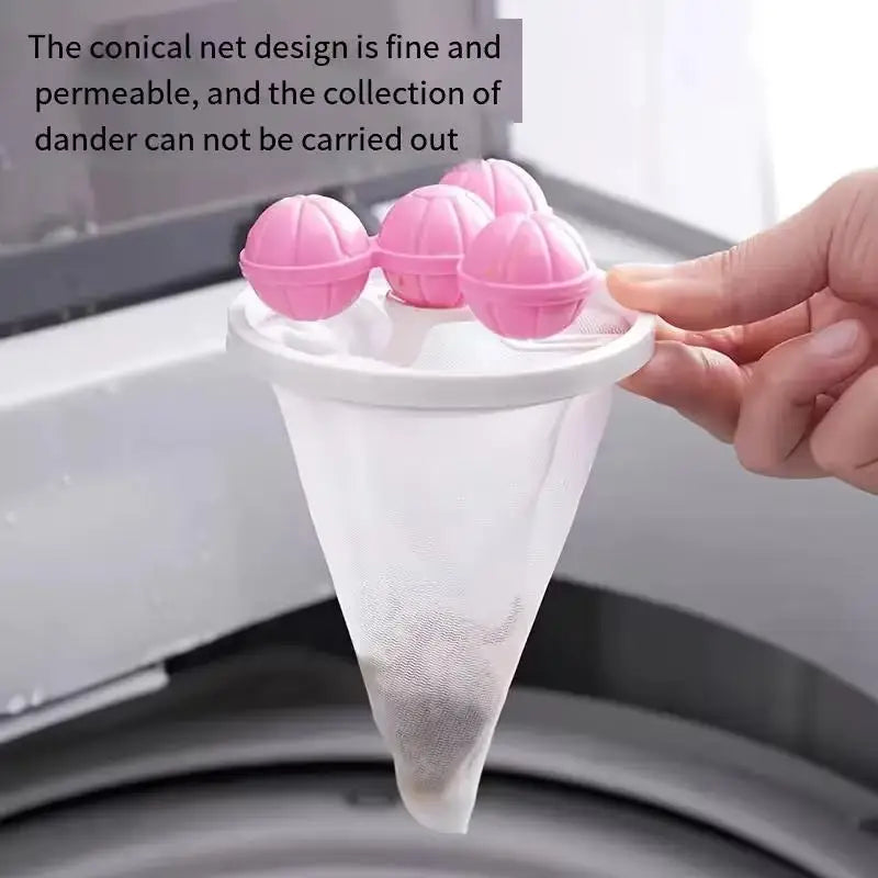 Floating Lint Removal Tool for Washing Machines - Reusable Laundry Hair Filter