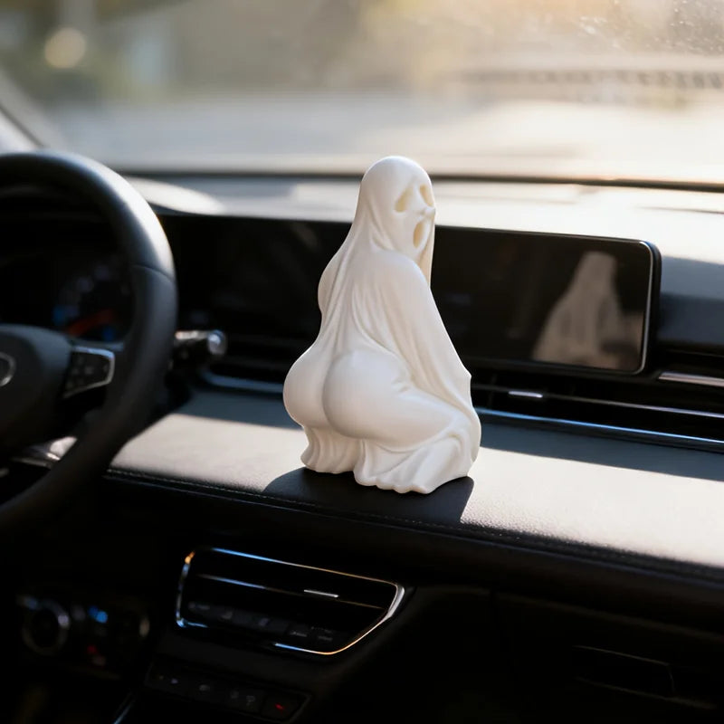 Funny Ghost Figurine - 3D Printed Indoor & Outdoor Decor, Gift, Party Filler