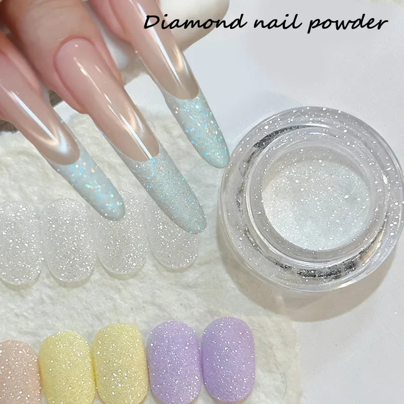 Reflective Nail Glitter Powder - Sparkling Diamond Dust for Nail Art, 0.3g