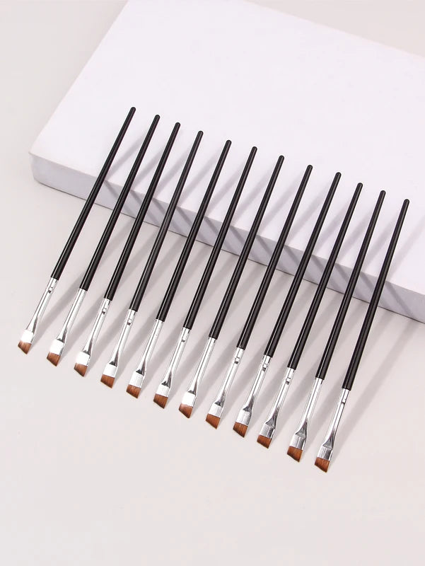 12pcs Fine Eyeliner Brush Set - Super Soft Multi-Purpose Makeup Tools