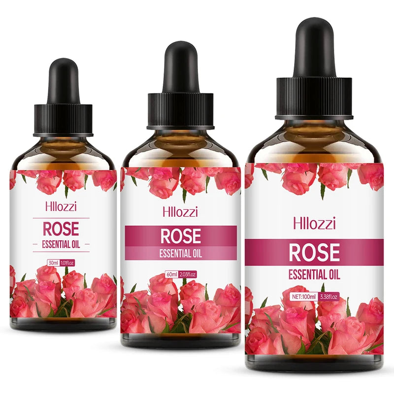 Rose Essential Oil for Skin Care Aromatherapy Massage Oil 30ml 60ml 100ml