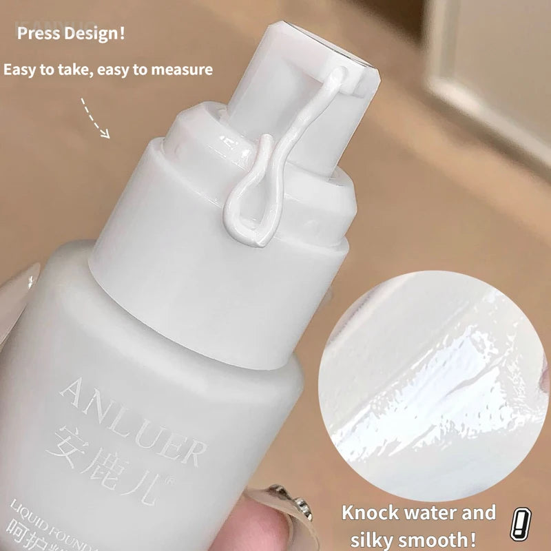 Matte White Liquid Foundation Makeup - Buildable, Waterproof, Long-Lasting Concealer & Primer Stick for Costume & Daily Use
