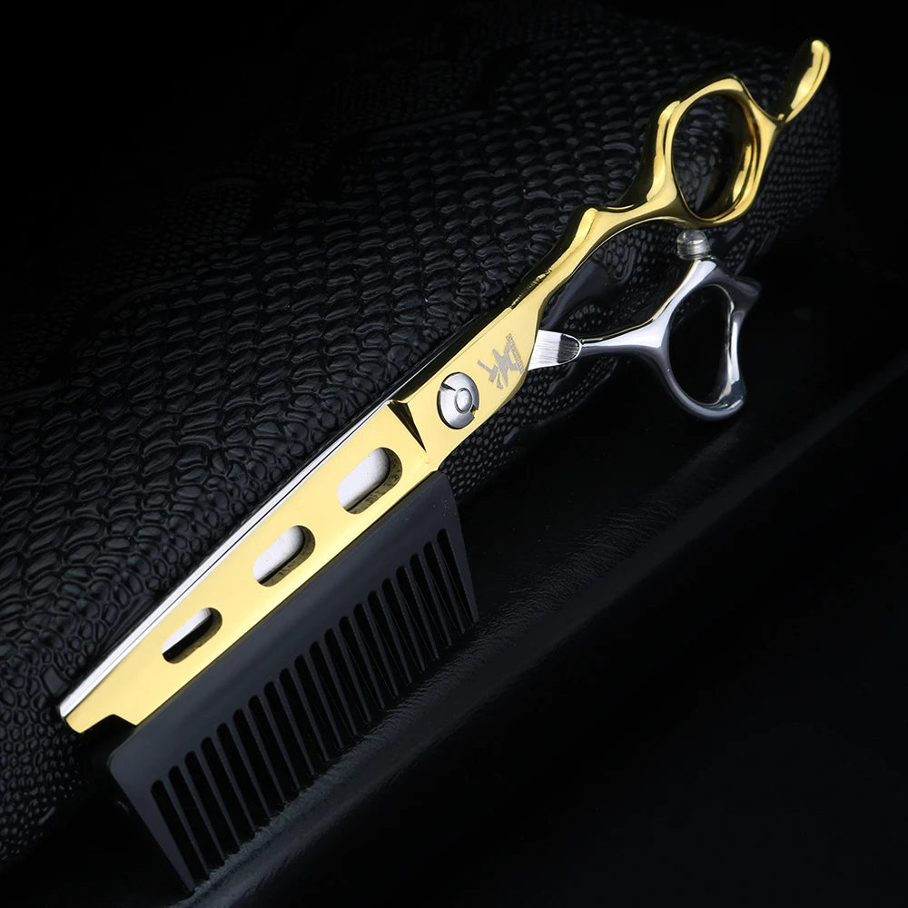 6 Inch Hairdressing Scissors and Comb Set - Japan 440C Steel, Professional Salon Tool