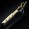 6 Inch Hairdressing Scissors and Comb Set - Japan 440C Steel, Professional Salon Tool