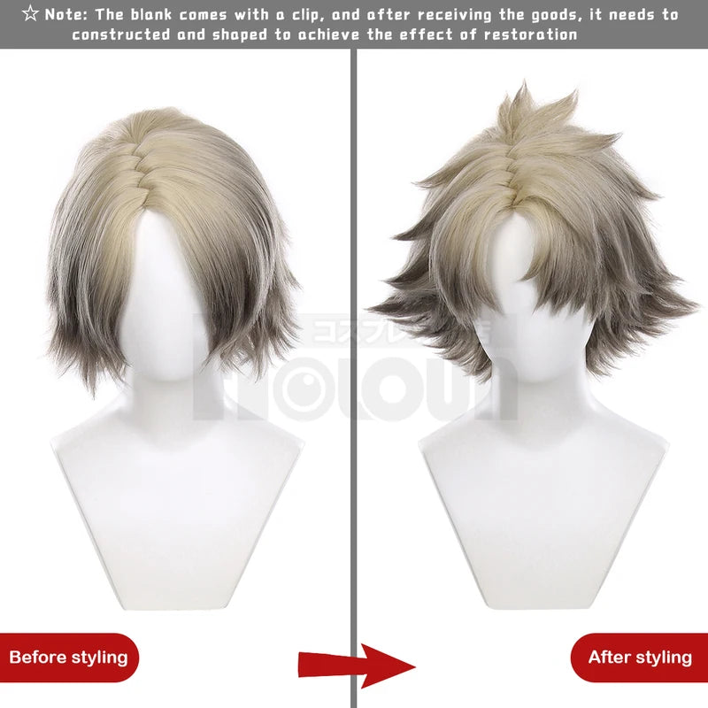 Anime Gachiakuta Cosplay Wig Rose Net Synthetic Fiber Adjustable Heat-Resistant Cap