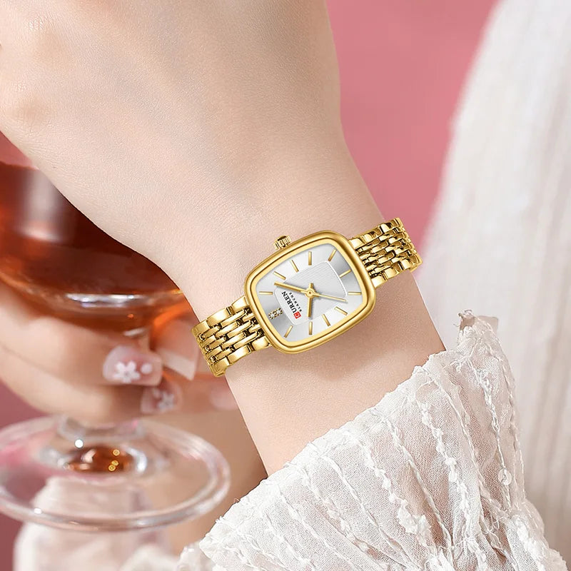 Women's Waterproof Square Watch - Casual Fashion Wristwatch for Ladies