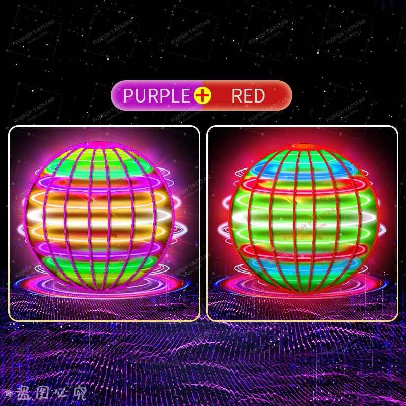 RC Flying Ball Hover Drone with LED Lights 360° Gyro Spinner Outdoor Toy