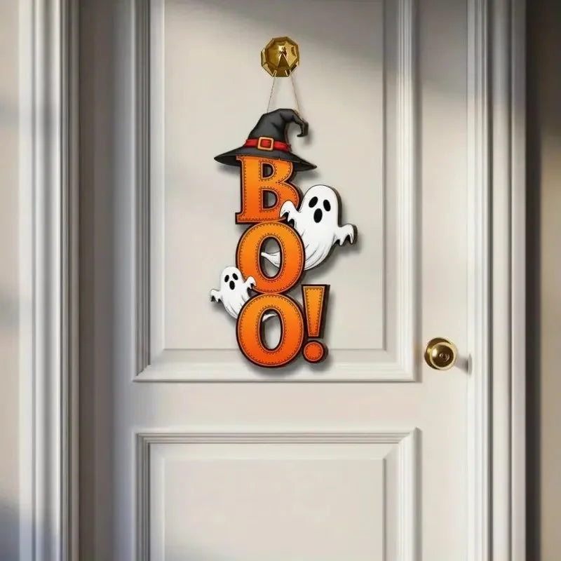 Wooden Wall Hanging Decor for Home and Holiday Halloween Celebration