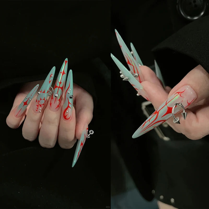 30pcs Nail Art Charms Set - Punk Arrow Rivet Alloy Spike Jewelry for Nails
