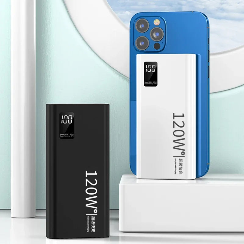 High Capacity 120W 500000mAh Portable Power Bank Fast Charging for Smartphones