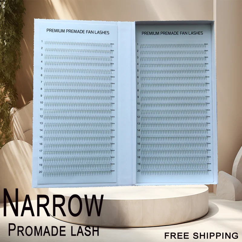 Premade Volume Lash Fans 2D XL Tray CC Curl for Eyelash Extensions