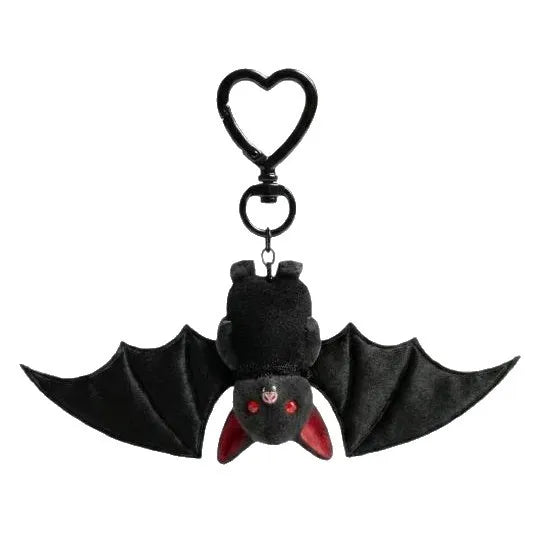 Transformable Plush Bat Keychain - Gothic Halloween Bag Charm & Pendant