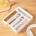Kitchen Cutlery Organizer Drawer Tray with Multiple Compartments, Easy Clean