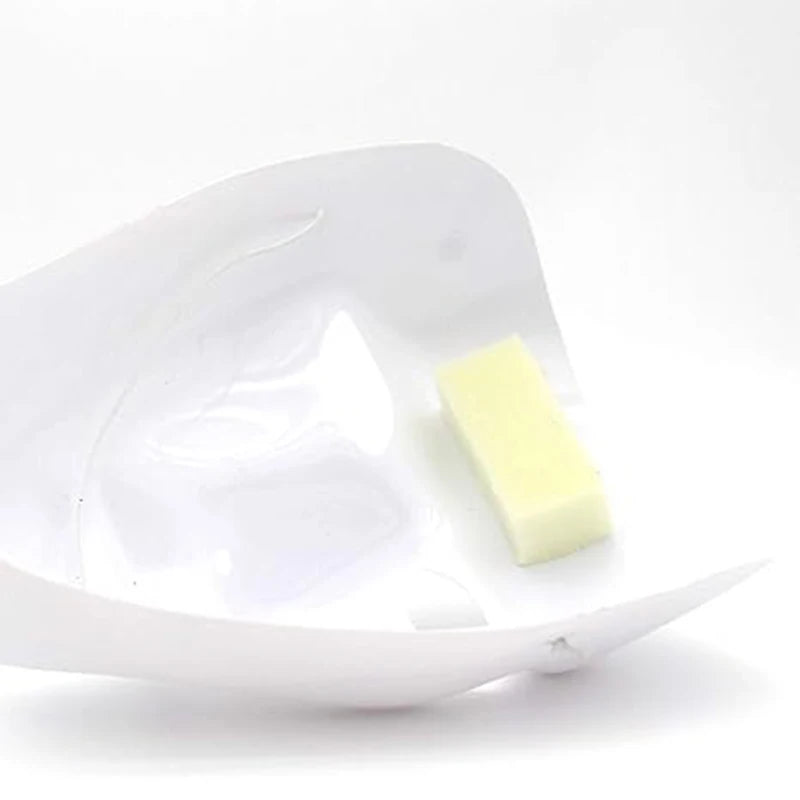Creative Full Face Mask for Halloween and Parties, Blank White Plastic Mask with Elastic Cord
