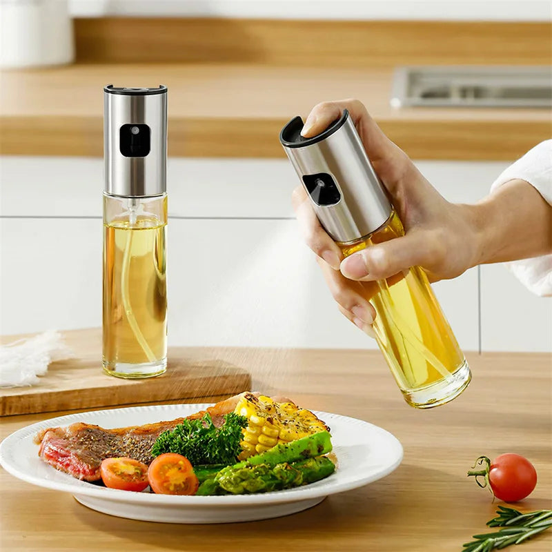 Glass Oil Sprayer for Cooking - Salad, BBQ, Kitchen, Baking, Vinegar Bottle