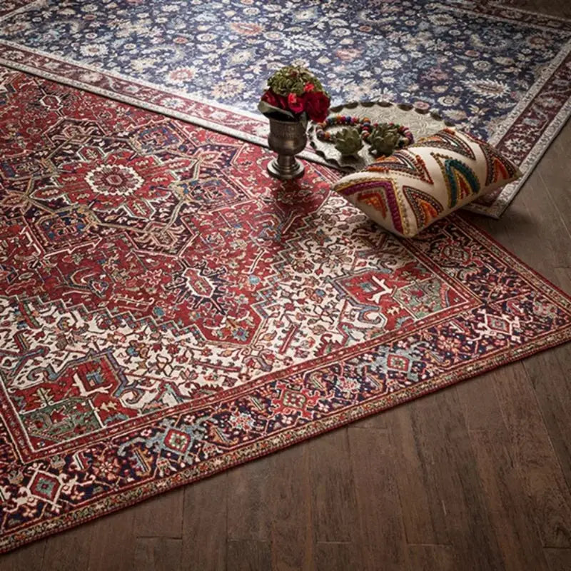 Luxury Living Room Rug with Plush Carpet for Bedroom & Sofa Decor