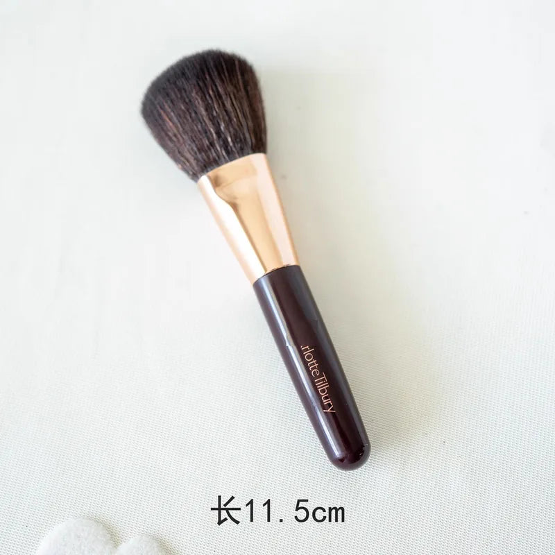 Makeup Brush Set with Mirror - Soft Fiber Face & Eye Brushes for Foundation and Blush