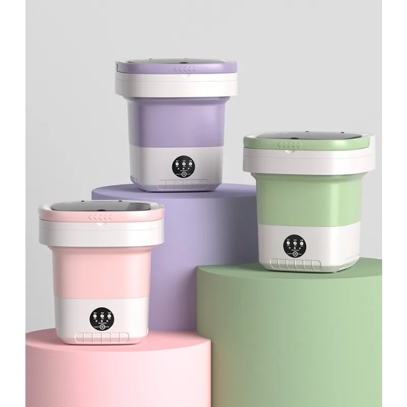 12L Portable Foldable Mini Washing Machine for Travel Dorms & Baby Care