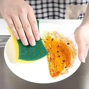 Kitchen Dishwashing Sponge Set - Soft Absorbent Scouring Pad for Household Cleaning