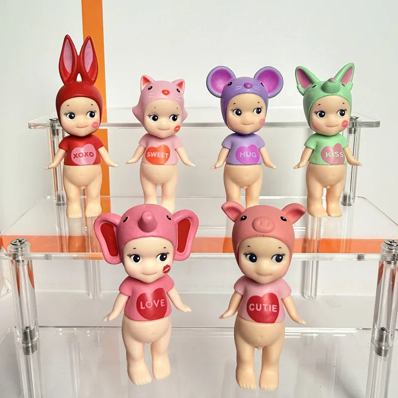 Mini Angel Kiss Series Blind Box Figurines - Cute Desktop & Car Decorations